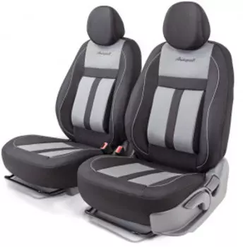 Чехлы на передние сиденья CUSHION COMFORT, материал хлопок CUS-0405 BK/GY