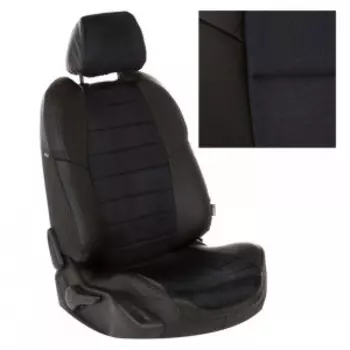 Чехлы на сиденья KIA Cerato 1 Sd c 04-09г. G Al BK/BK / ki-tse-ts1s-chch-a