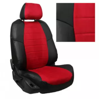 Чехлы на сиденья KIA Cerato 3 Sd c 2013г. G Al BK/RD / ki-tse-ts3s-chekr-a