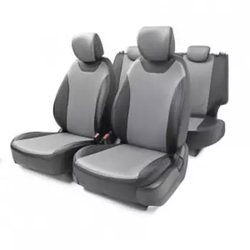 Чехлы на сиденья модельные экокожа HYUNDAI CRETA-1 (2016+) CRE-1SV(16+)40-60 G BK/D.GY