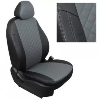 Чехлы на сиденья Nissan Note с 05-14г. G BK/GY R / ni-nt-nt05-chese-r
