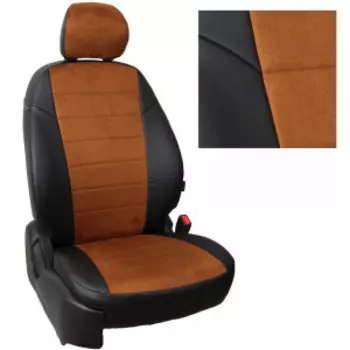 Чехлы на сиденья TOYOTA Corolla Sd c 13г. G Al BK/BR / ta-ko-e160170-cheko-a