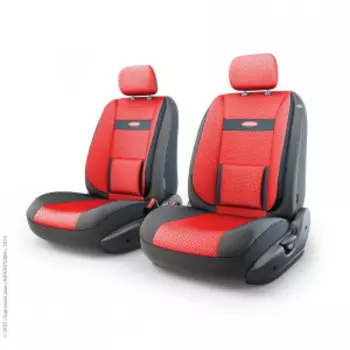 Чехлы на сиденья трансформеры COMFORT передний ряд TRS/COM-001G BK/RD