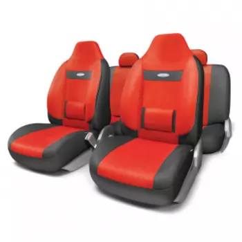 Чехлы на сиденья универсальные COMFORT COM-1105H BK/RD