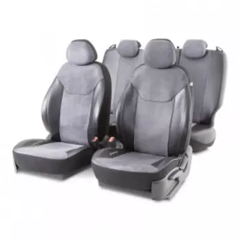 Чехлы на сиденья универсальные DIN-1505GA BK/D.GY