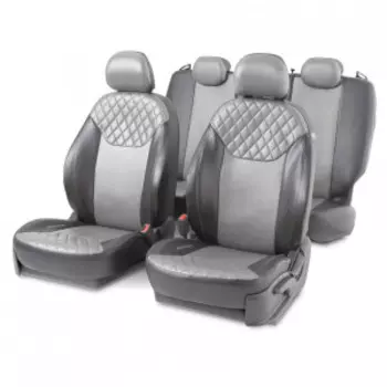 Чехлы на сиденья универсальные DIN-1505GF BK/D.GY