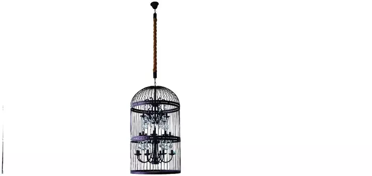 Подвесная люстра birdcage (mak-interior) черный 105 см.