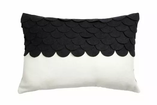 Подушка c узором marbella black (dg) черный 45x30x14 см.