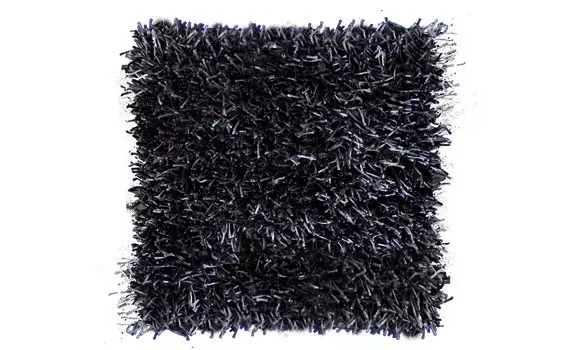 Подушка langflor-teppich in metallic-optik (goezze) черный 50x50 см.