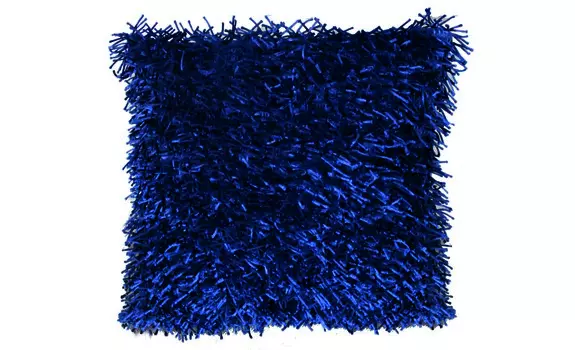 Подушка langflor-teppich in metallic-optik (goezze) синий 50x50 см.