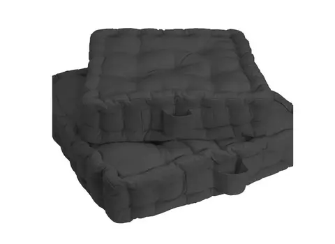 Подушка напольная (laredoute) серый 50x50x10 см.