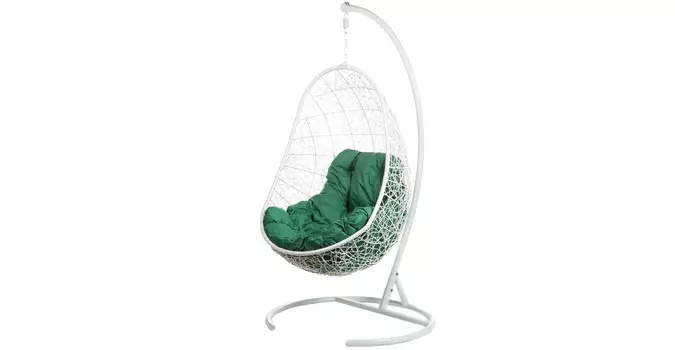 Подвеcное креcло easy white (bigarden) белый 80x195x66 см.