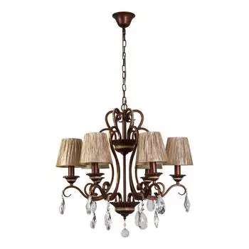 Подвесная люстра abrasax annika 1129/8br (abrasax) коричневый 600 см.
