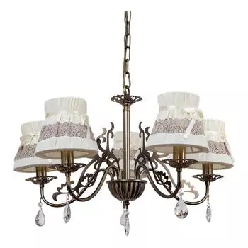 Подвесная люстра abrasax emma l.5401-5br (abrasax) бронзовый 320 см.