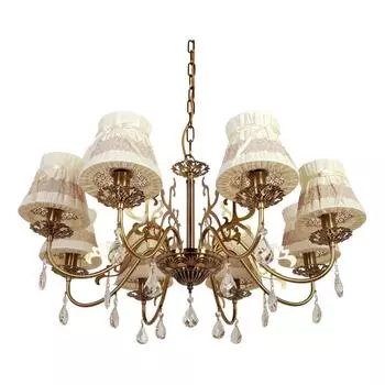 Подвесная люстра abrasax emma l.5401-8br (abrasax) бронзовый 320 см.