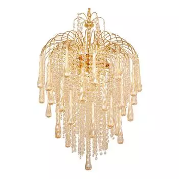 Подвесная люстра abrasax greta l.7101-6amber (abrasax) золотой 820 см.
