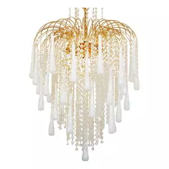 Подвесная люстра abrasax greta l.7101-6white (abrasax) золотой 820 см.