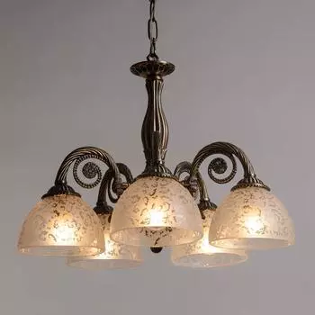 Подвесная люстра abrasax maren hsd89540/5 (abrasax) бронзовый 400 см.