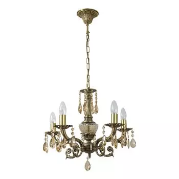 Подвесная люстра abrasax sylvia l.8110-5br (abrasax) бронзовый 400 см.