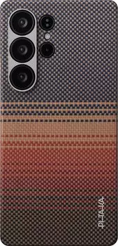 Чехол Pitaka Tactile Woven для Galaxy S25 Ultra кевлар коричневый