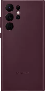 Чехол Samsung Leather Cover для Galaxy S22 Ultra бургунди
