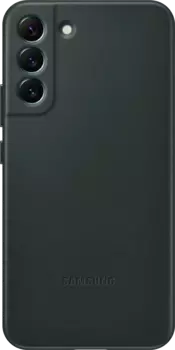 Чехол Samsung Leather Cover для Galaxy S22+ лесной зеленый
