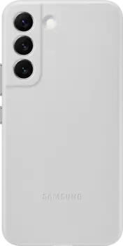 Чехол Samsung Leather Cover для Galaxy S22 светло-серый