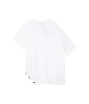 Футболка Lacoste 100% Cotton Regular Fit V-neck T-shirt 3-pack, белый