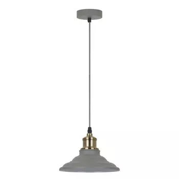 Светильник подвесной Camelion Loft Е27 40 Вт 3 кв.м серый IP20 (PL-600 C68)