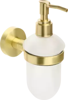 Дозатор для жидкого мыла подвесной Fixsen Comfort Gold золото-сатин