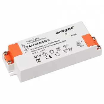 Драйвер Arlight ARJ-KE40600A 30-40V 24W IP20 0,6A 021382