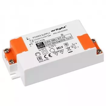 Драйвер Arlight ARJ-KE42500A 30-42V 21W IP20 0,5A 021378