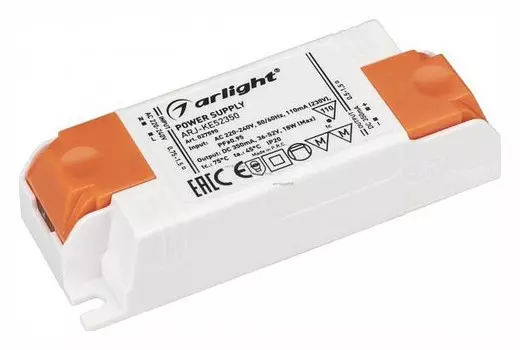 Драйвер Arlight ARJ-KE52350 36-52V 18W IP20 0,35A 027590