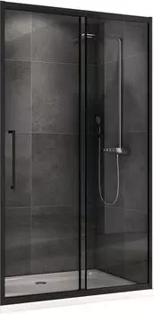 Душевая дверь Abber Schwarzer Diamant 120 AG30120B5 черная, стекло прозрачное