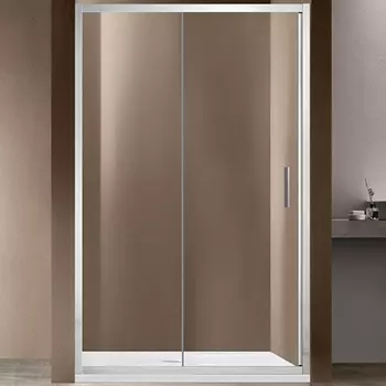 Душевая дверь в нишу Vincea Garda VDS-1G130CL 130 см, профиль хром, стекло прозрачное