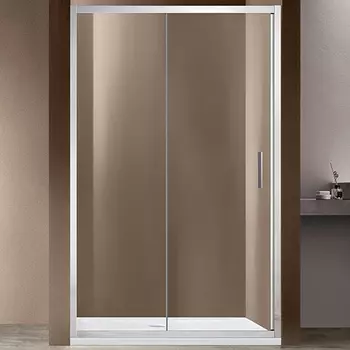Душевая дверь в нишу Vincea Garda VDS-1G145CL 145 см, профиль хром, стекло прозрачное