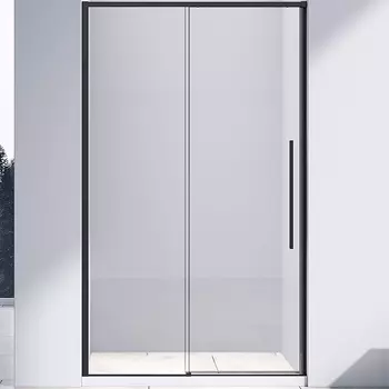 Душевая дверь в нишу Vincea Slim-N VDS-4SN130CLB 130 см, профиль черный