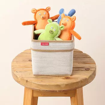 Корзинка для хранения с ручками Casy Home 18x15x15см