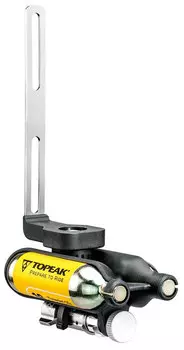 Насос под флягодержатель Topeak Ninja CO2 (серебристый)