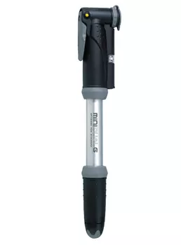 Насос со встроенным манометром Topeak Mini Dual G (черный / серебристый)