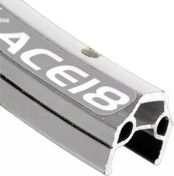Обод Alex Rims ACE18 24" (серебристый 17 мм ниппель (авто) 28 стенка двойная, без пистона 24" (507) для ободных и дисковых тормозов)
