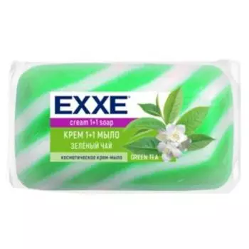Крем-мыло Exxe 1+1 Зеленый чай, 80 г