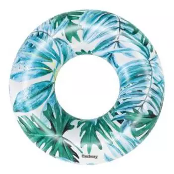 Круг надувной для плавания Bestway Tropical Palms, 119 см