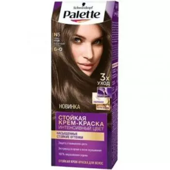 Краска-крем для волос Palette Icc 5, темно-русый