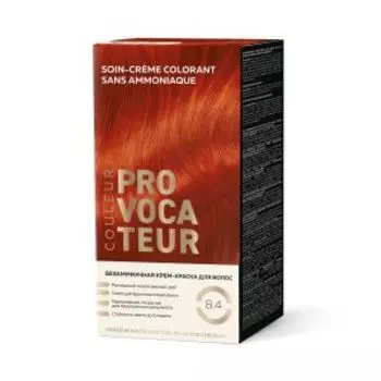 Краска-крем для волос Provocateur Couleur, 8.4 Огненно-рыжий, 40/80/15 мл, безаммиачная