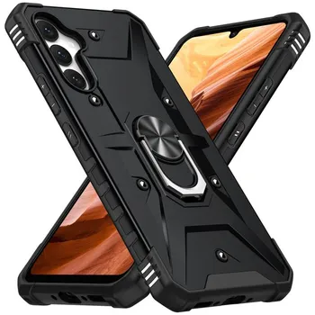 Для Samsung A54 5g защитный чехол с металлическим кольцом для Samsung Galaxy A54 A14 A34 A 54 14 34 Coque for Galaxy A14 5G темно-синий