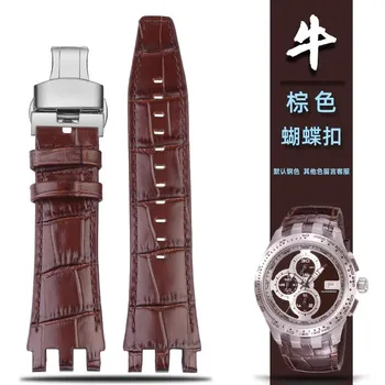 Классический для Swatch SVG механический ремешок для часов SVGK403/407 SVGB400 402 408 натуральная кожа часы с мужским ремешком 22 мм 22mm