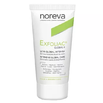 Noreva Интенсивный крем для лица Глобал 6, 30 мл (Noreva, Exfoliac)
