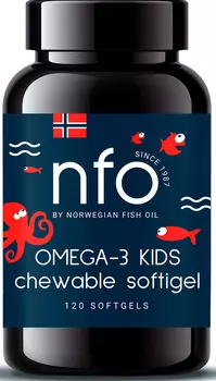 Norwegian Fish Oil Омега 3 с витамином D для детей, 120 капсул (Norwegian Fish Oil, Омега 3)