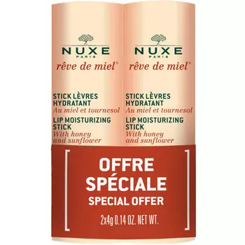 Nuxe Набор: Увлажняющий стик для губ, 4 г х 2 шт (Nuxe, Reve De Miel)